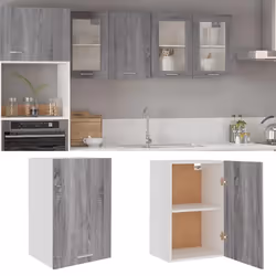 vidaXL Armoire suspendue "Lyon" Sonoma gris 39,5x31x60 cm