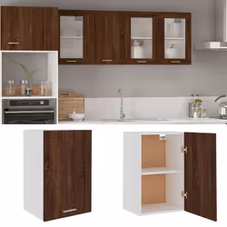 vidaXL Armoire suspendue "Lyon" Chêne marron 39,5x31x60 cm
