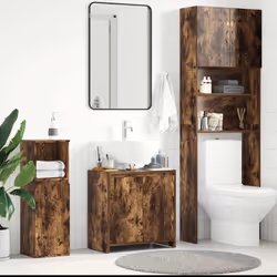 Cette armoire de salle de bain, avec un espace de rangement spacieux, est un excellent supplément à votre salle de bain, ce q ...