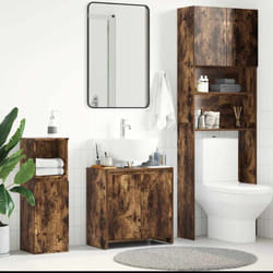 Vidaxl - Armoire de bain Chêne fumé 60x33x61 cm Bois d'ingénierie