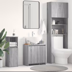 vidaXL Armoire de bain Sonoma gris 60x33x61 cm Bois d'ingénierie