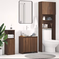 Cette armoire de salle de bain, avec un espace de rangement spacieux, est un excellent supplément à votre salle de bain, ce q ...