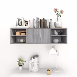 VidaXL 826364 étagères Bois Gris