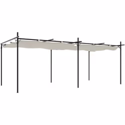 Cette pergola offre un excellent abri pour les réunions de famille, les fêtes et autres activités de plein air. Toile résista ...