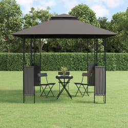 Vidaxl - Belvédère avec toit anthracite 300x300x270 cm acier