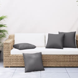 Vidaxl - Coussins de canapé 4 pcs anthracite 40x40 cm tissu