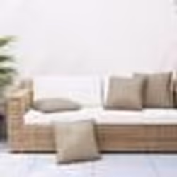 vidaXL Coussins de canapé lot de 4 taupe 40x40 cm tissu