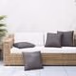 vidaXL Coussins de canapé lot de 4 anthracite 50x50 cm tissu