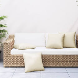 Vidaxl - Coussins de canapé lot de 4 crème 50x50 cm tissu