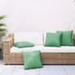 vidaXL Coussins de canapé lot de 4 vert 50x50 cm tissu
