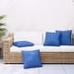 vidaXL Coussins de canapé 4 pcs bleu royal 50x50 cm tissu