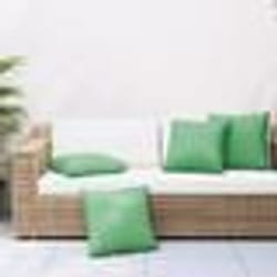 vidaXL Coussins de canapé lot de 4 vert 60x60 cm tissu