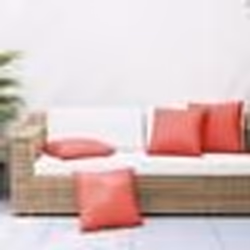 vidaXL Coussins de canapé lot de 4 rouge 60x60 cm tissu