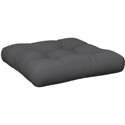 Coussin de palette anthracite 50x50x12 cm tissu Vidaxl