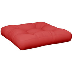 Coussin de palette rouge 50x50x12 cm tissu Vidaxl