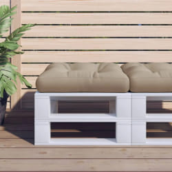 vidaXL Coussin de palette taupe 60x60x12 cm