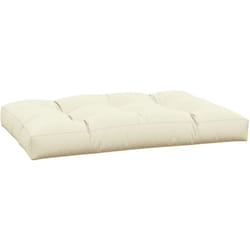 Coussin de palette crème 120x80x12 cm tissu Vidaxl