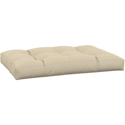 Coussin de palette beige 120x80x12 cm tissu Vidaxl