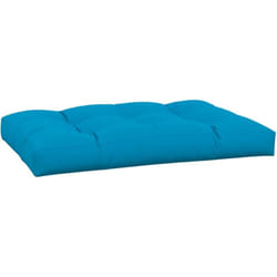 Coussin de palette bleu 120x80x12 cm tissu Vidaxl