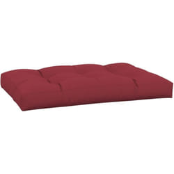 Coussin de palette rouge bordeaux 120x80x12 cm tissu Vidaxl