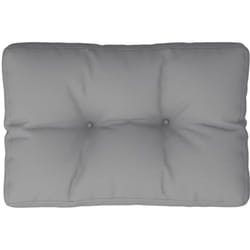 Coussin de palette gris 50x40x12 cm tissu vidaXL