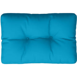 Coussin de palette bleu clair 50x40x12 cm tissu - Vidaxl