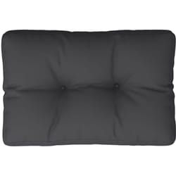 Coussin de palette noir 50x40x12 cm tissu Vidaxl