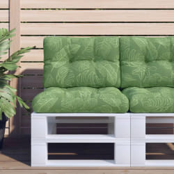 vidaXL Coussin de Palette à Feuilles - 50x40 cm