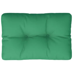 Coussin de palette vert 60x40x12 cm tissu