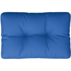 Coussin de palette bleu royal 60x40x12 cm tissu Vidaxl
