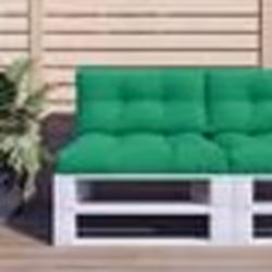 vidaXL Coussin de palette vert 70x40x12 cm tissu