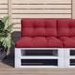 vidaXL Coussin de palette rouge bordeaux 70x40x12 cm tissu