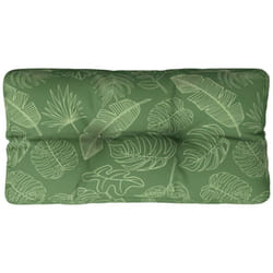 Coussin de palette motif de feuilles 70x40x12 cm tissu Vidaxl