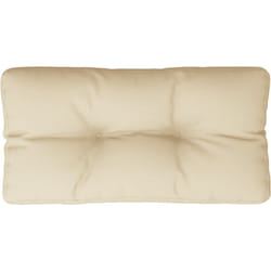 Coussin de palette beige 80x40x12 cm tissu vidaXL