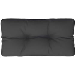 Coussin de palette noir 80x40x12 cm tissu vidaXL