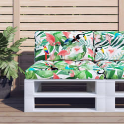 vidaXL Coussin de palette - Multicolore - 80x40 cm
