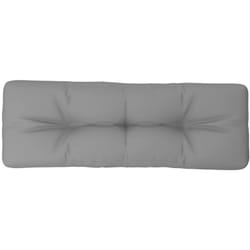 Coussin de palette gris 120x40x12 cm tissu Vidaxl