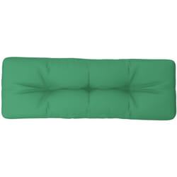 Coussin de palette vert 120x40x12 cm tissu Vidaxl
