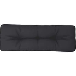 vidaXL Coussin de palette noir 120x40x12 cm tissu