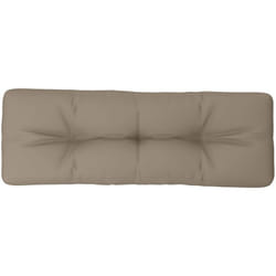 Coussin de palette taupe 120x40x12 cm tissu Vidaxl