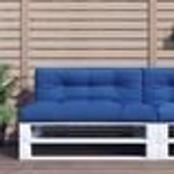 vidaXL Coussin de palette bleu royal 120x40x12 cm tissu
