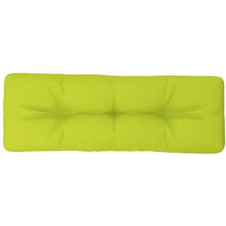 vidaXL Coussin de palette vert vif 120x40x12 cm tissu
