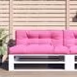 vidaXL Coussin de palette rose 120x40x12 cm tissu 360643