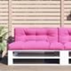 vidaXL Coussin de palette rose 120x40x12 cm tissu 360643