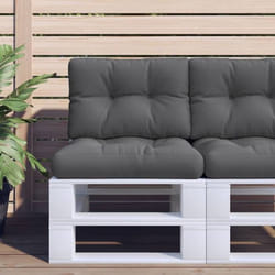 vidaXL Coussins de palette lot de 2 anthracite tissu 360645