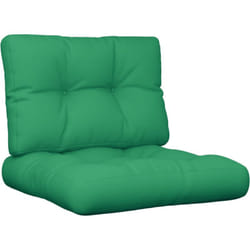 vidaXL Coussins de palette lot de 2 vert tissu