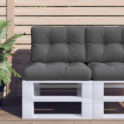 Vidaxl - Coussins de palette lot de 2 anthracite tissu