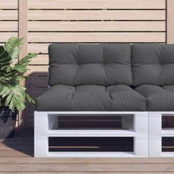 Vidaxl - Coussins de palette lot de 2 anthracite tissu