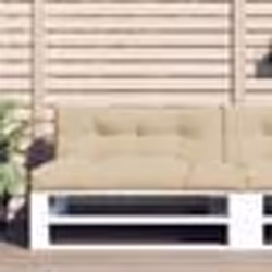 vidaXL Coussins de palette lot de 2 beige tissu