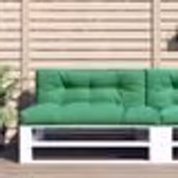 vidaXL Coussins de palette lot de 2 vert tissu